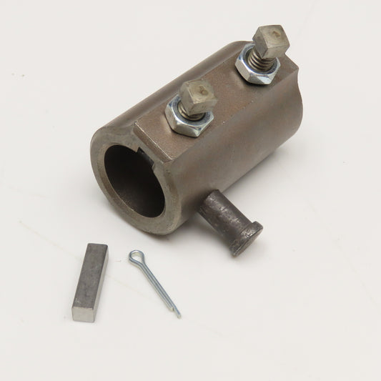 1" Bore Integrated Key Steering Shaft Coupling 1/4" Key 3/8" Pin