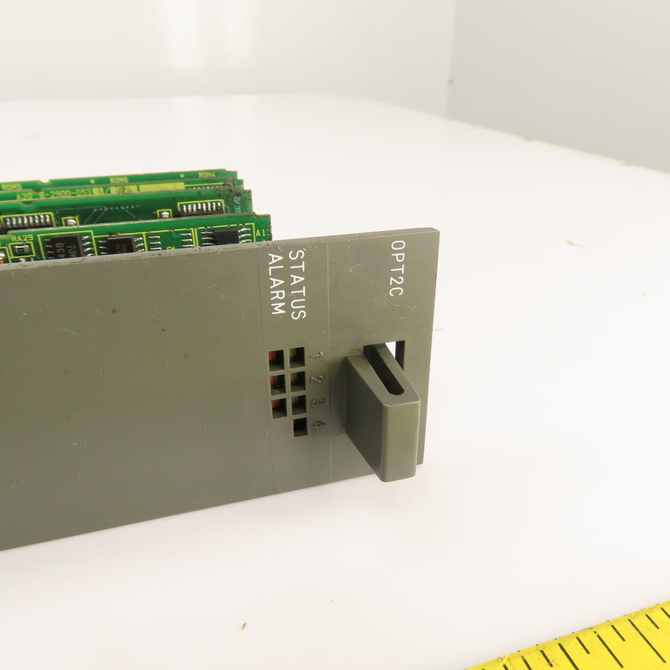 Fanuc A16B-2201-0091 OPT2C Board Module W/ 6 Modules