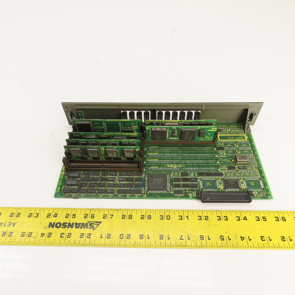 Fanuc A16B-2201-0091 OPT2C Board Module W/ 6 Modules