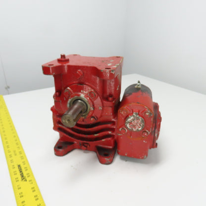 Morse Borg Warner 30WDB 200:1 Ratio Gear Reducer 8.75RPM Out .73HP