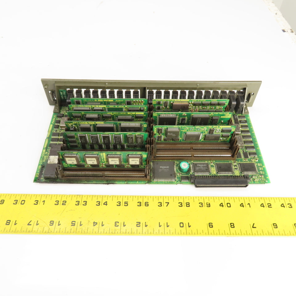 Fanuc A16B-2201-0089 Main Board Module W/ 9 Modules