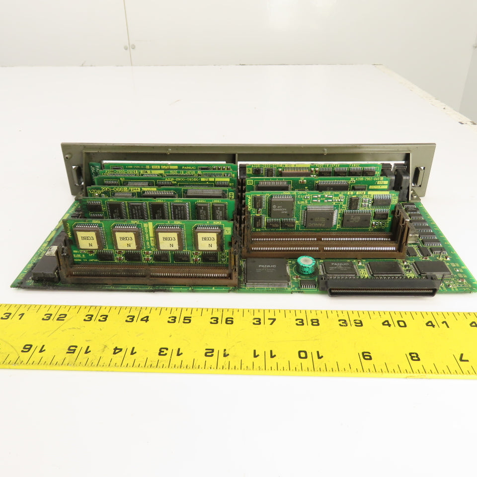 Fanuc A16B-2201-0089 Main Board Module W/ 9 Modules