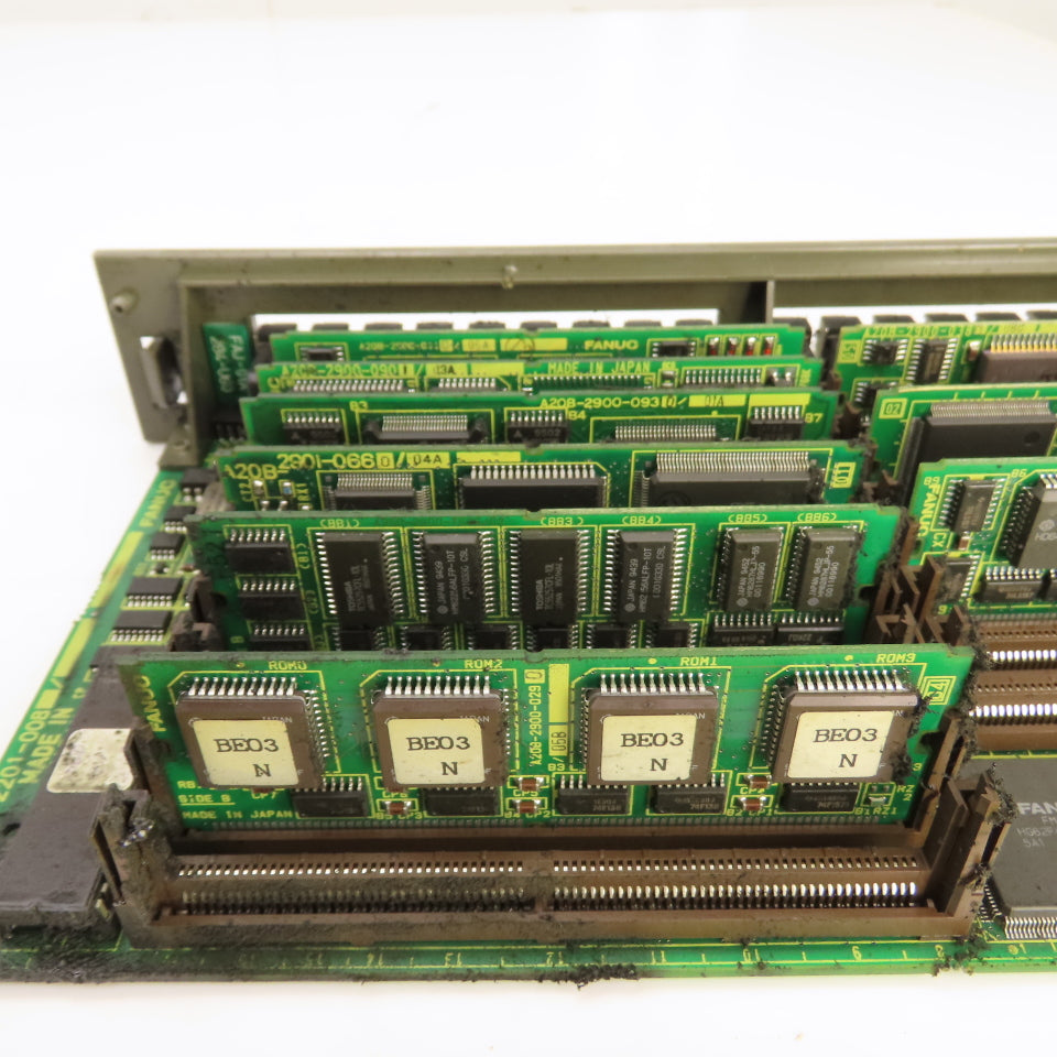Fanuc A16B-2201-0089 Main Board Module W/ 9 Modules