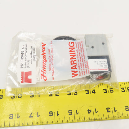 Humphrey 410 Castle P49410 4 Way Poppet Solenoid Valve 24VDC Coil 1/8" NPSF