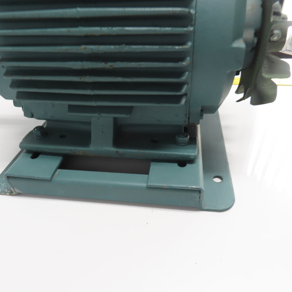Reliance Electric 10HP AC Electric Motor Dual Shaft 3Ph 460V 12.7A Tested