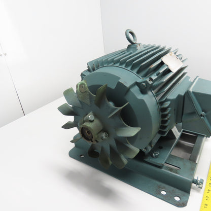 Reliance Electric 10HP AC Electric Motor Dual Shaft 3Ph 460V 12.7A Tested