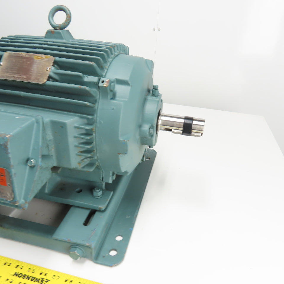Reliance Electric 10HP AC Electric Motor Dual Shaft 3Ph 460V 12.7A Tested