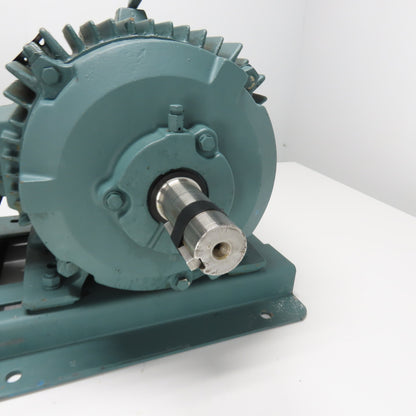 Reliance Electric 10HP AC Electric Motor Dual Shaft 3Ph 460V 12.7A Tested