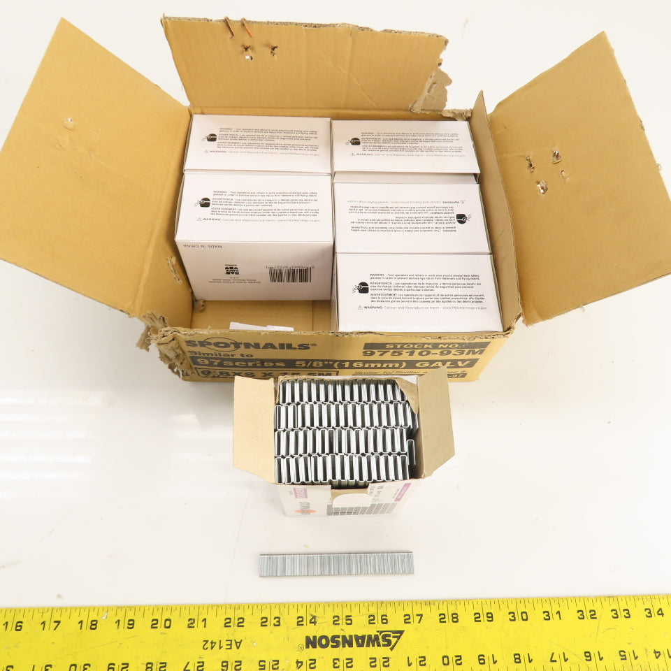 Spotnails 97510-93M 97510-15.5M Chisel Point Staples 3/16" x 5/8" L 93,000 Ct.