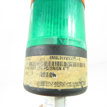 Electro Matic <-- EMSL31VWZXX1-5 Red Amber Green Stack Light Tower 24V