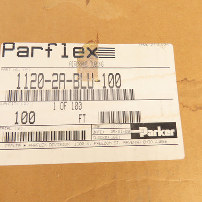 Parker 1120-2A-BLU-100 Parflex Airbrake Tubing 100' Long x 1/8" OD Blue 150PSI
