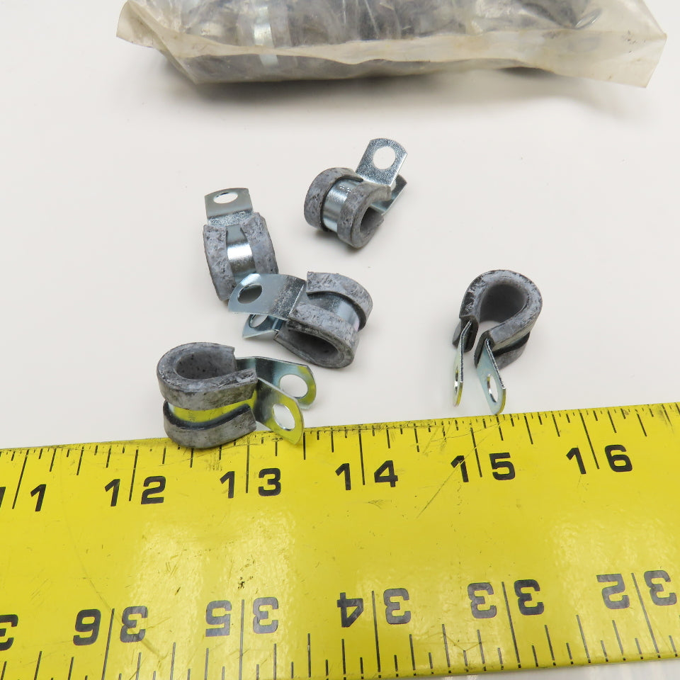 3/8" Rubber Cushioned Single Hole Cable Hose Mounting Clamp Lot Of 100