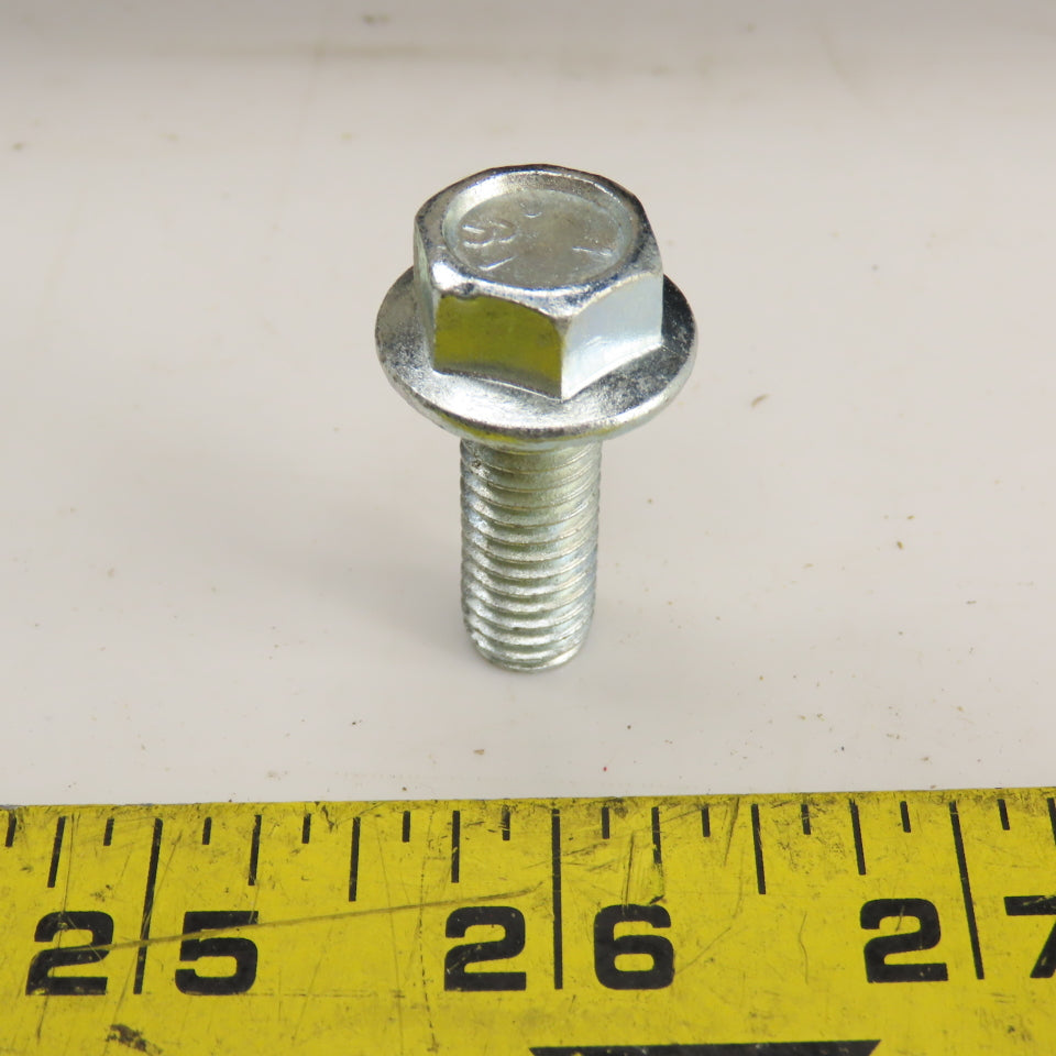 3/8"-16 x 1" Full Thread Zinc Steel Serrated Hex Cap Flange Bolt 56# Lot Of 170
