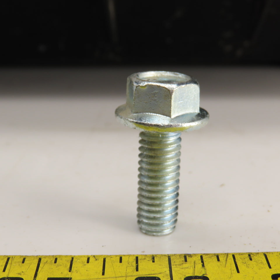 3/8"-16 x 1" Full Thread Zinc Steel Serrated Hex Cap Flange Bolt 56# Lot Of 170