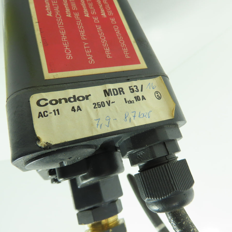 Condor MDR 53/16 Pressure Switch 4A 250V AC-11