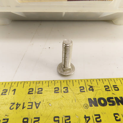 3/8"-16 x 1-1/4" Full Thread Stainless Steel Carriage Bolt 44# Lot Of 140