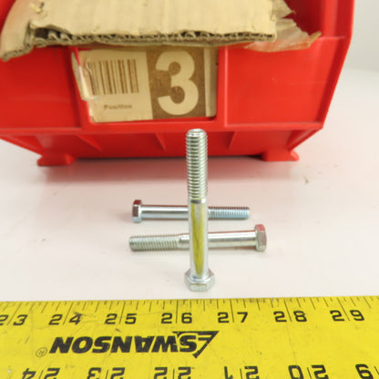 3/8"-16 x 3" Grade 5 Zinc Hex Cap Bolts Screw 50# Lot Of 140
