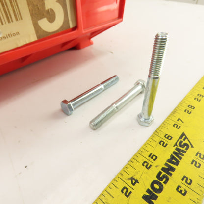 3/8"-16 x 3" Grade 5 Zinc Hex Cap Bolts Screw 50# Lot Of 140
