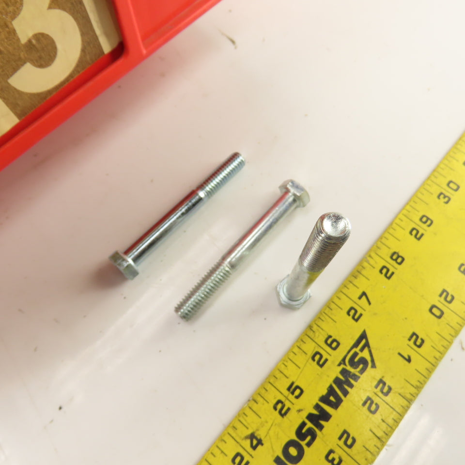 3/8"-16 x 3" Grade 5 Zinc Hex Cap Bolts Screw 50# Lot Of 140