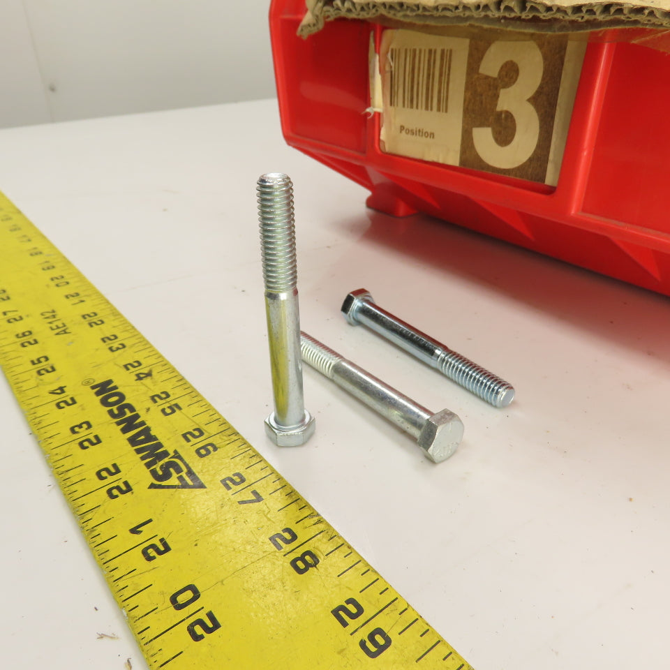 3/8"-16 x 3" Grade 5 Zinc Hex Cap Bolts Screw 50# Lot Of 140