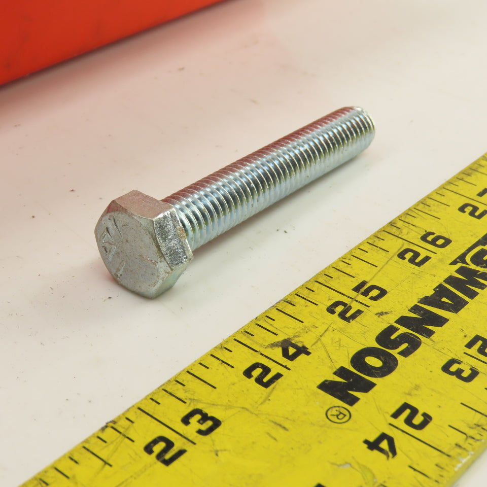 1/2"-13 x 3" Grade 5 Zinc Steel Full Thread Hex Cap Bolts Screw 45# Lot Of 85