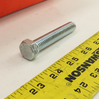 1/2"-13 x 3" Grade 5 Zinc Steel Full Thread Hex Cap Bolts Screw 45# Lot Of 85