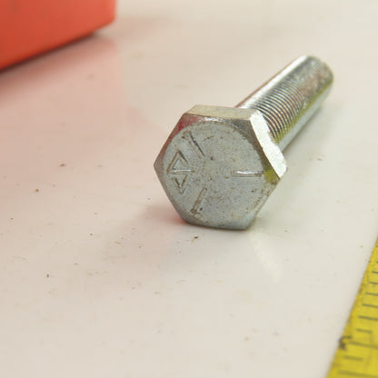 1/2"-13 x 3" Grade 5 Zinc Steel Full Thread Hex Cap Bolts Screw 45# Lot Of 85