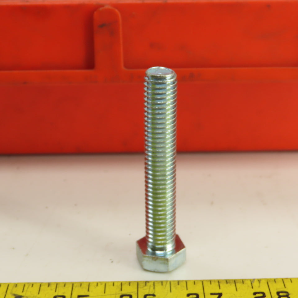 1/2"-13 x 3" Grade 5 Zinc Steel Full Thread Hex Cap Bolts Screw 45# Lot Of 85