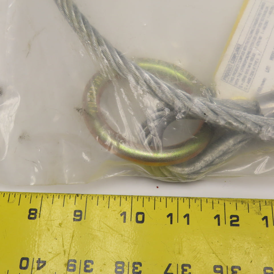 3M 2100193 Protecta 6' Silver Galvanized Tie Off Anchorage Fall Protection Cable