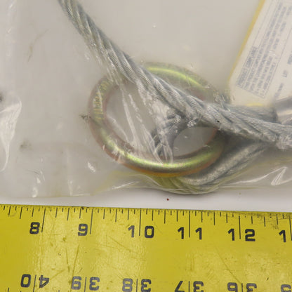 3M 2100193 Protecta 6' Silver Galvanized Tie Off Anchorage Fall Protection Cable