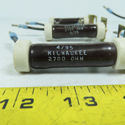 Milwaukee 2700 OHM Resistor W/ Mount Bracket Lot Of 6
