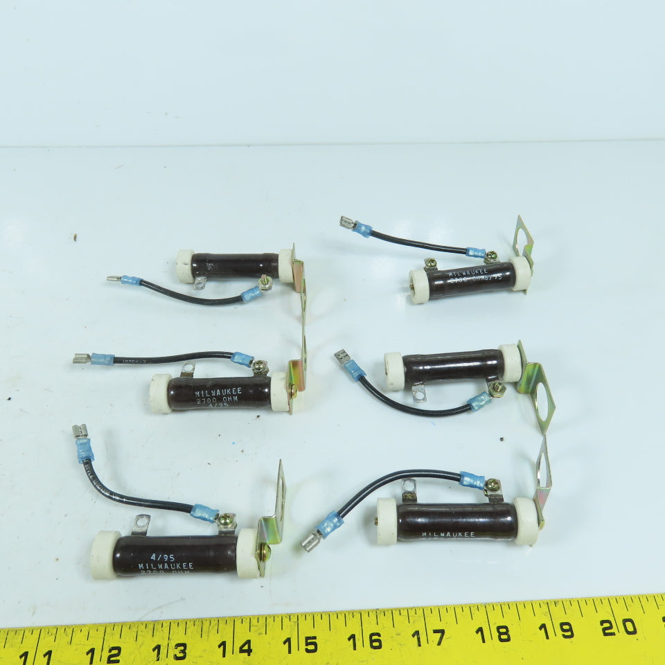 Milwaukee 2700 OHM Resistor W/ Mount Bracket Lot Of 6