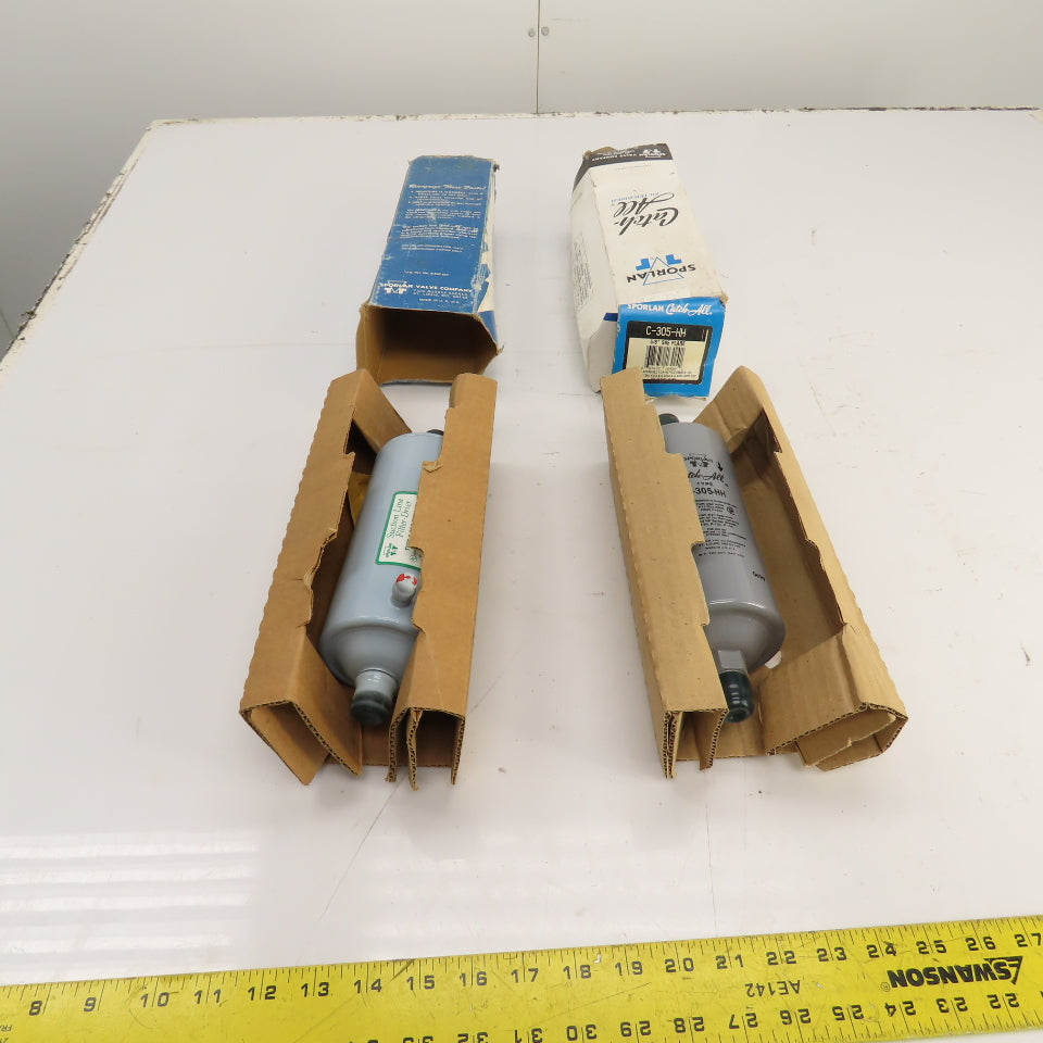 Sporlan C-305-S-T-HH & C-305-HH Suction Line Filter Driers 500PSIG 5/8" Lot Of 2