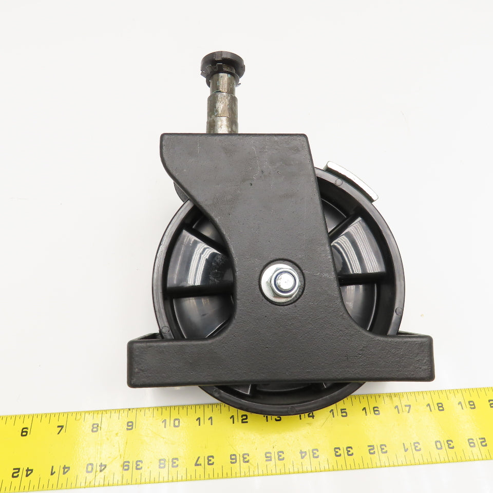 JMS 7" x 2" Hard Plastic Pin Mount Locking Caster Toe Guard 7-1/2" Tall Lot Of 2