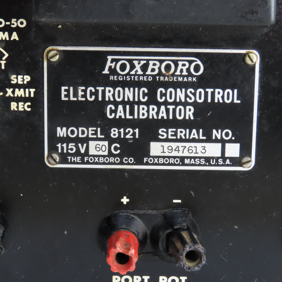 Foxboro 8121 Electronic Consotrol Calibrator 115V 60HZ