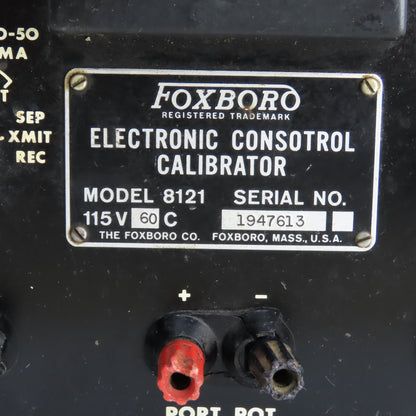 Foxboro 8121 Electronic Consotrol Calibrator 115V 60HZ
