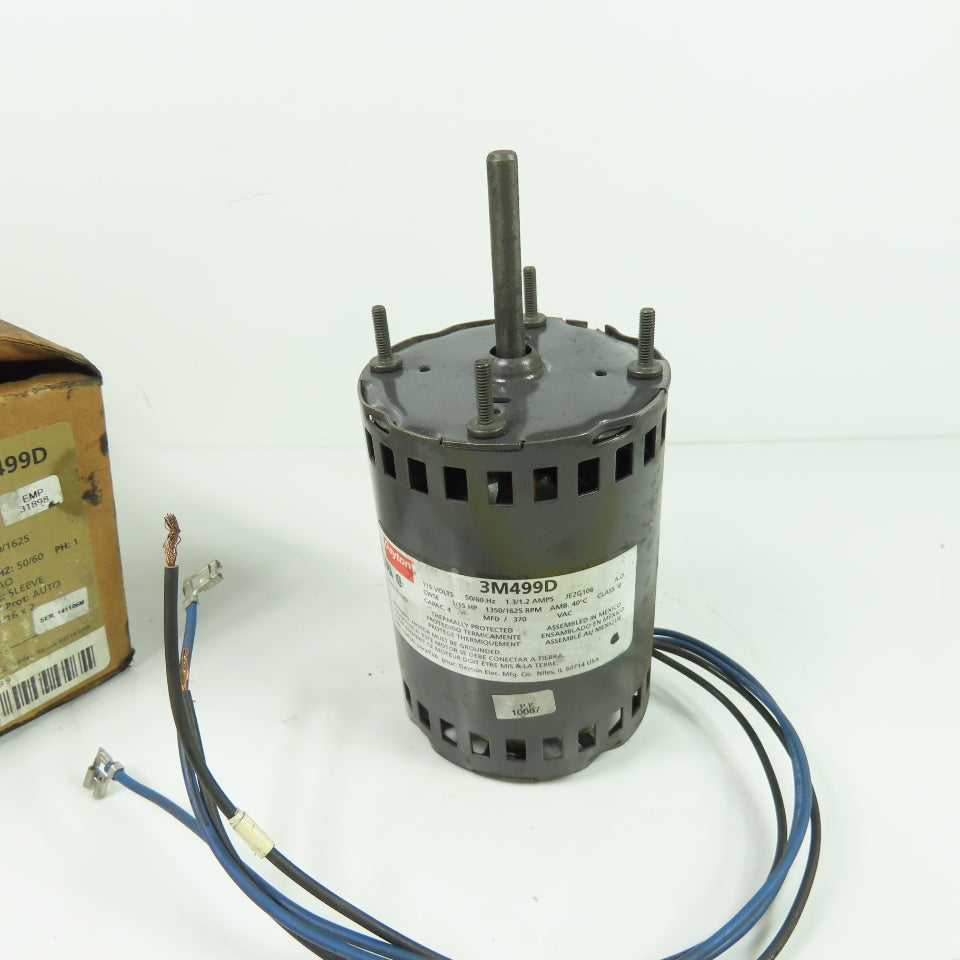 Dayton 3M499D 1/15HP Electric HVAC Motor 115V 1.3A 1625RPM Tested