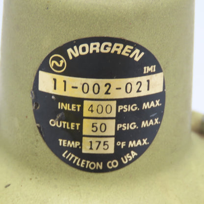 Norgren 11-002-021 1/4" 1/8" NPT Precision Compressed Air Pressure Regulator