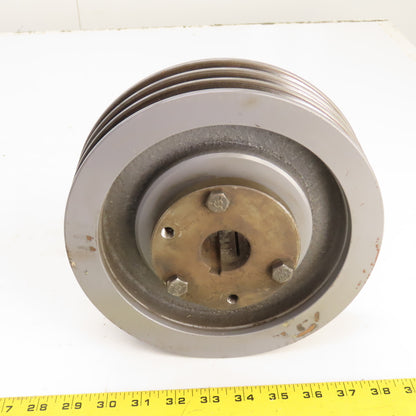 3-Groove V-Belt Pulley A, B Belt Section 8.95" OD Q1 Bore 1-3/8"