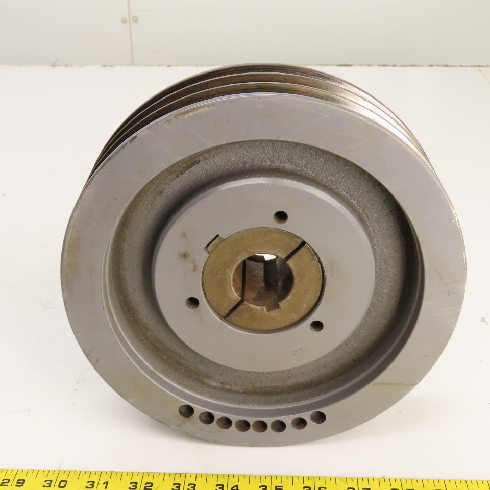 3-Groove V-Belt Pulley A, B Belt Section 8.95" OD Q1 Bore 1-3/8"