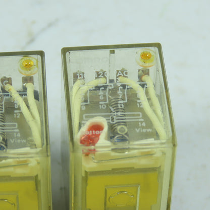 Omron MYQ4ZN 110/120VAC Relay 14-Pin Lot Of 4