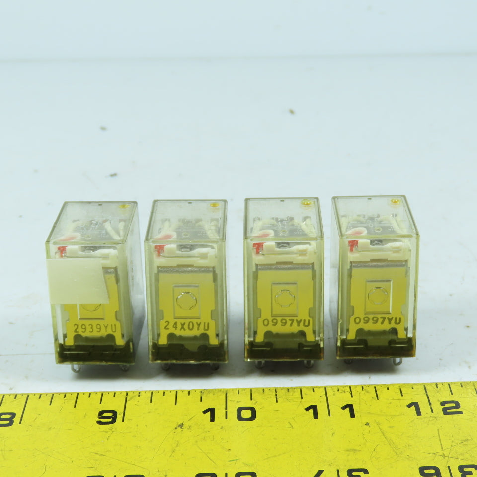 Omron MYQ4ZN 110/120VAC Relay 14-Pin Lot Of 4