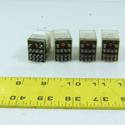 Omron MYQ4ZN 110/120VAC Relay 14-Pin Lot Of 4