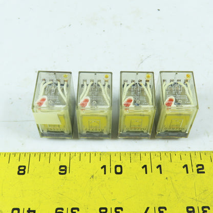 Omron MYQ4ZN 110/120VAC Relay 14-Pin Lot Of 4