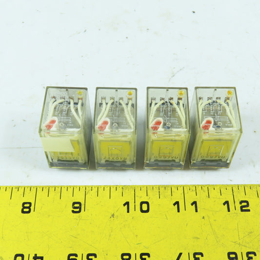 Omron MYQ4ZN 110/120VAC Relay 14-Pin Lot Of 4