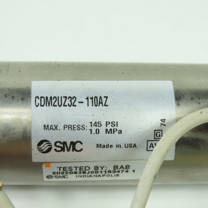 SMC CDM2UZ32-110AZ Double Acting Pneumatic Cylinder 110mm Stroke 32mm Bore