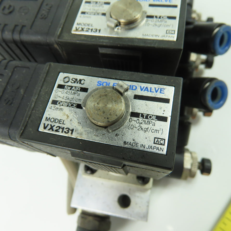 SMC VX2131 Solenoid Valve 100-110V Coil 4.5mm Orifice 0.45MPa