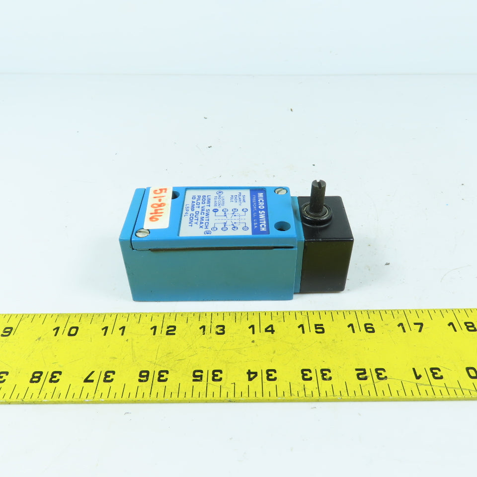 Micro Switch LSP4L Snap Action Limit Switch 10A 600VAC Pilot Duty