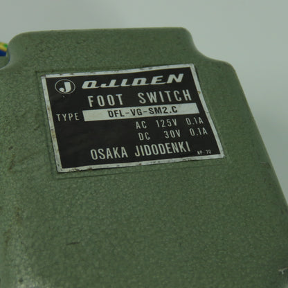Ojiden DFL-VG-SM2.C Electric Foot Pedal Operator Switch 125VAC 30VDC 0.1A