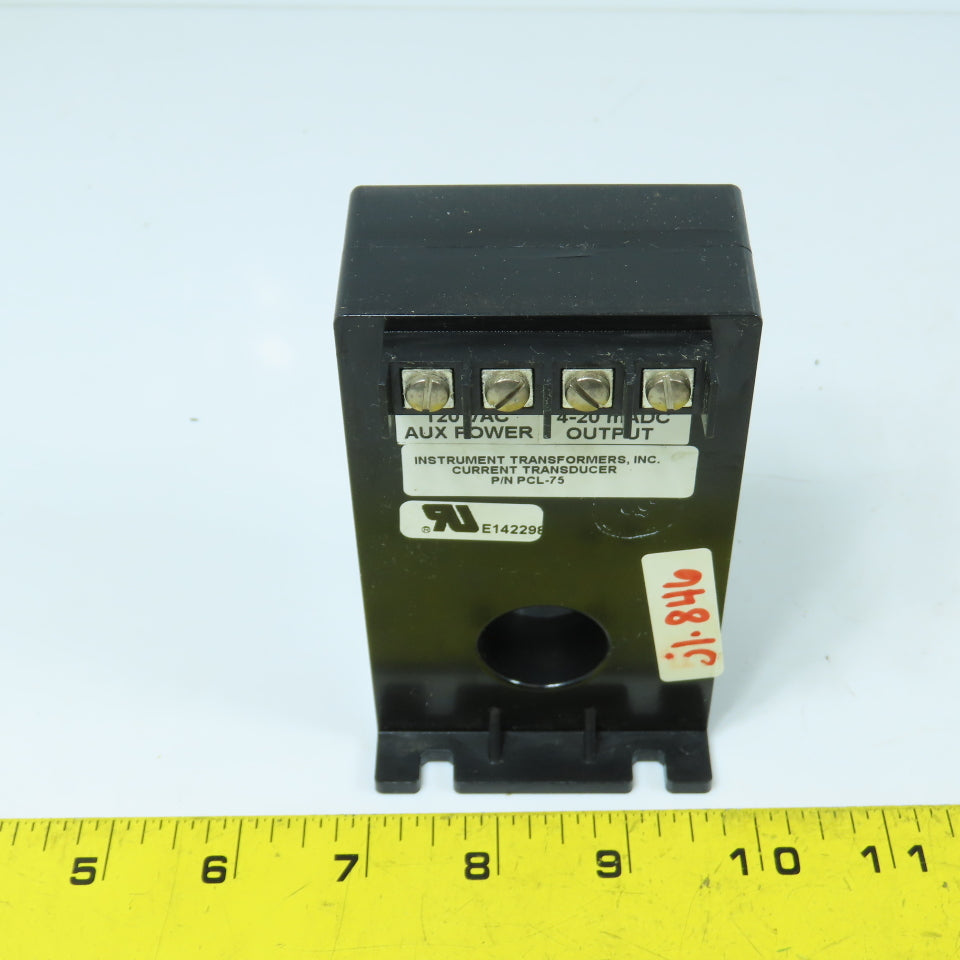 Instrument Transformers Inc. PCL-75 Current Transducer 120V Input 4-20mADC Out
